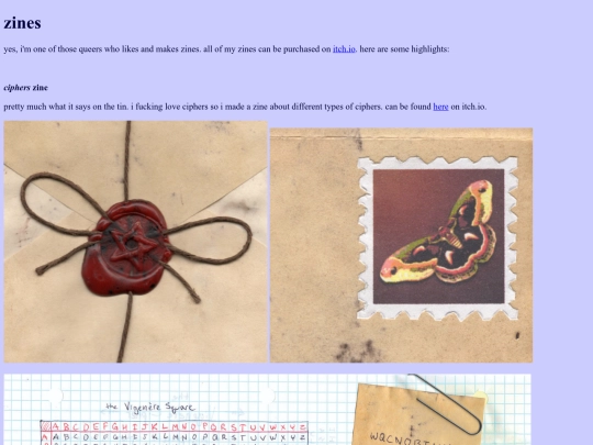 zines screenshot