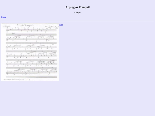 Arpeggios Tranquil Page 1 screenshot