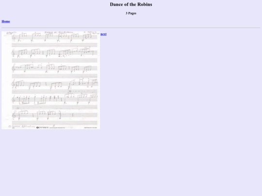 Dance of the Robins Page 1 screenshot