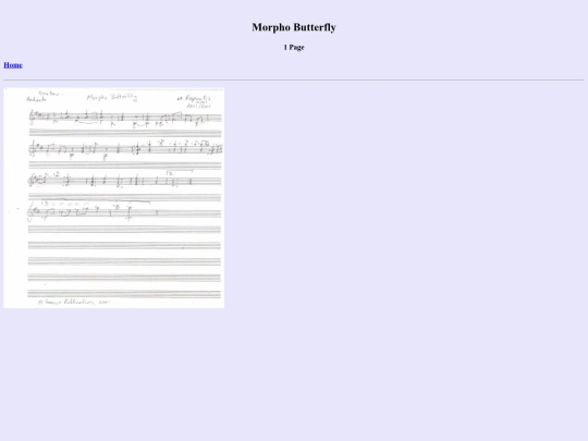 Morpho Butterfly Page 1 screenshot