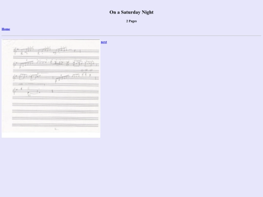 On A Saturday Night Page 2 screenshot