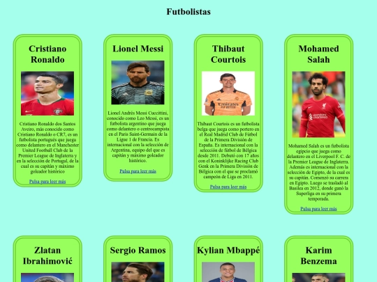 futbolistas/futbolistas screenshot