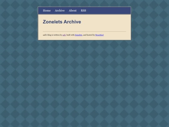 studio/blog/archive screenshot