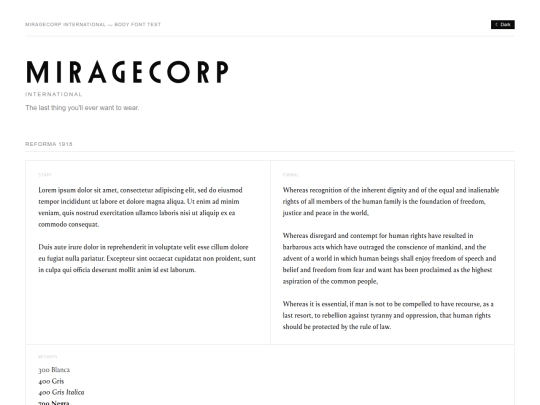 MCI/font-body-test screenshot