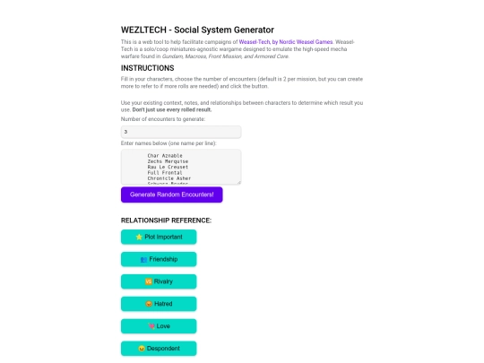 random/Weasel-Tech Social System Roller screenshot