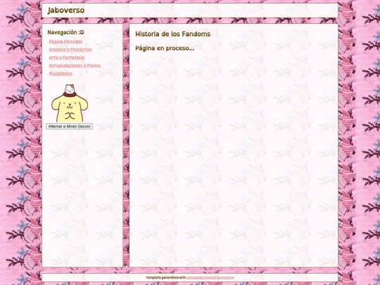 pages/miscelaneo/fandoms screenshot
