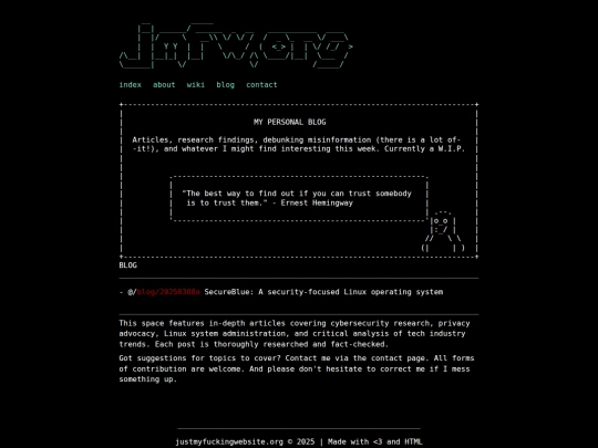 blog screenshot