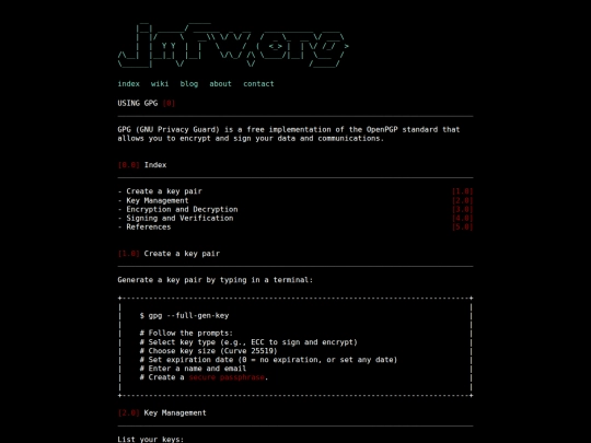 gpg screenshot