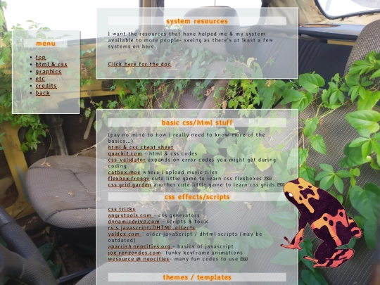 links screenshot