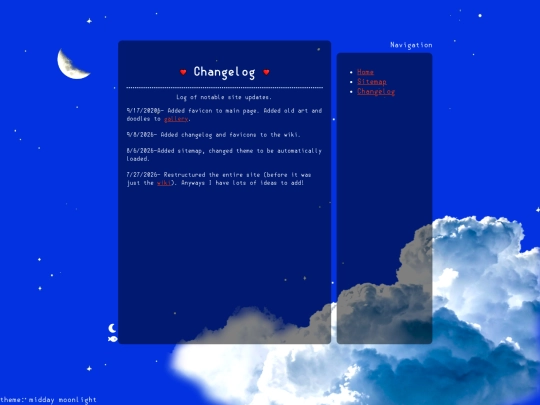 changelog screenshot
