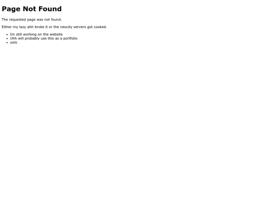 not_found screenshot