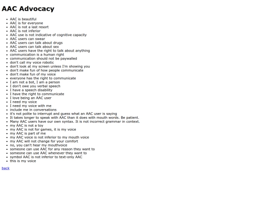 Advocacy/AACadvocacy screenshot
