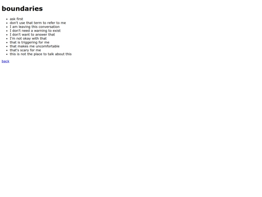 Advocacy/boundaries screenshot