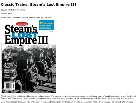 ClassicTrains screenshot