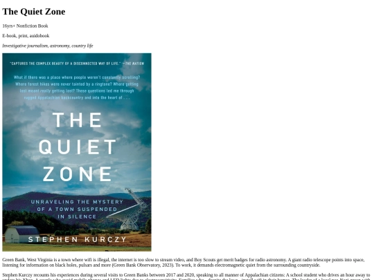 QuietZone screenshot