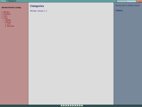 categories screenshot