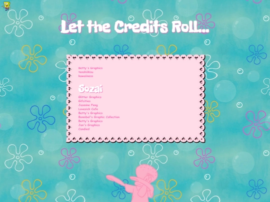 credits screenshot