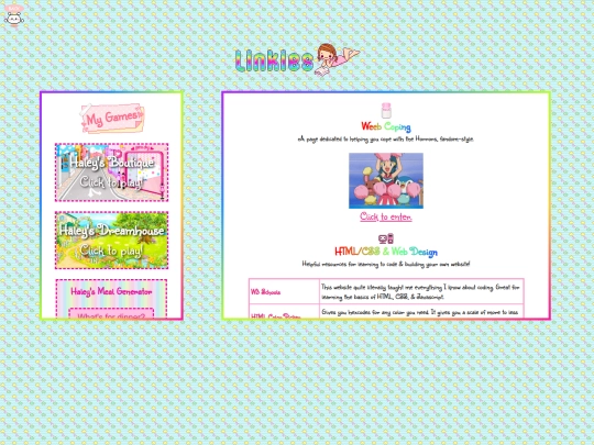 links screenshot