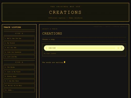 lyrics screenshot