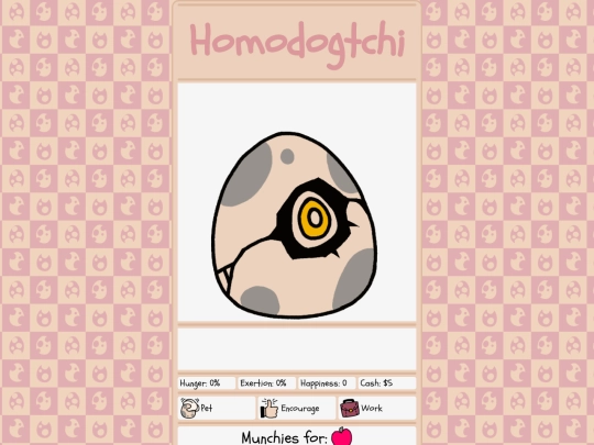 Homodogtchi/canary screenshot