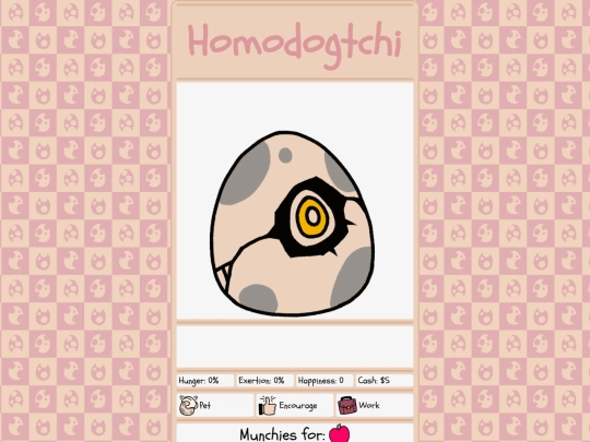 Homodogtchi screenshot