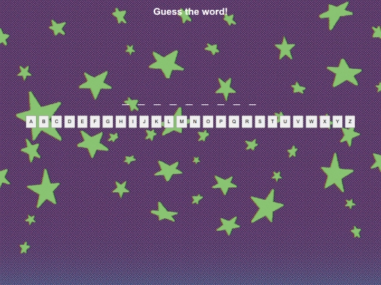 HANGMAN screenshot