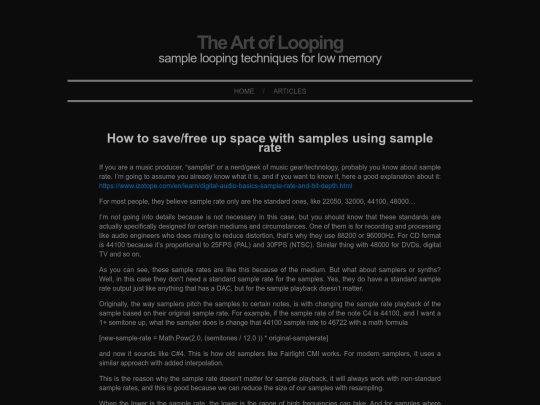 articles/resample screenshot