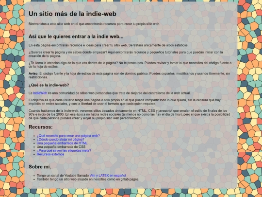 indie-web screenshot