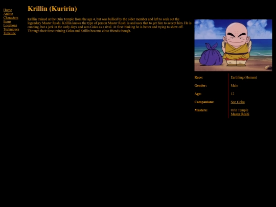 Characters/Krillin screenshot