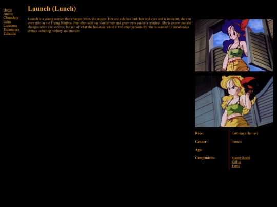 Characters/Launch screenshot