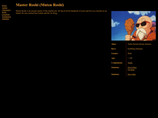 Characters/Roshi screenshot