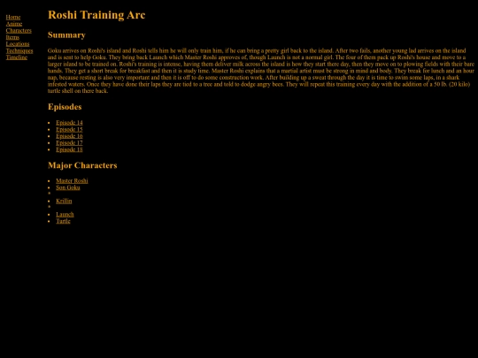 Story/roshitraining screenshot