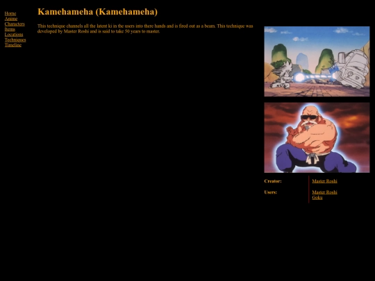 Techniques/Kamehameha screenshot