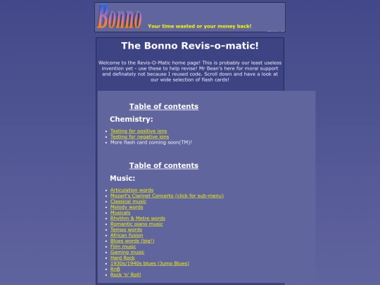 revisomatic/menu screenshot