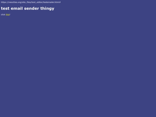 testemailer screenshot
