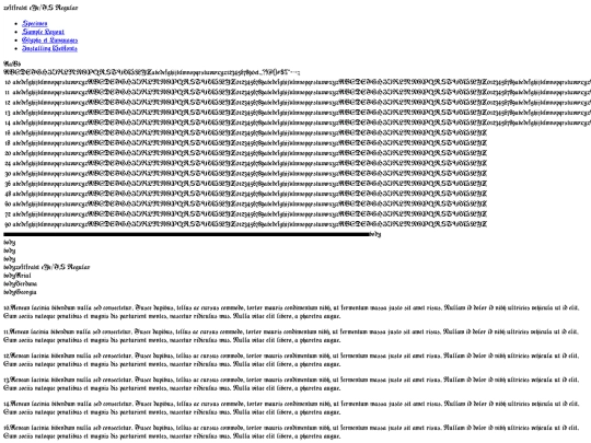 fonts/zoftfrakt-eye-fs-demo screenshot