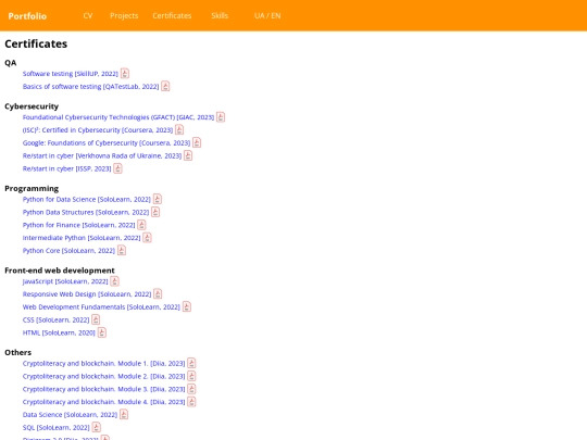 certificates_en screenshot