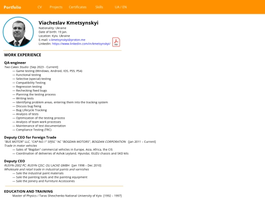 cv_en screenshot