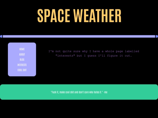 interests screenshot