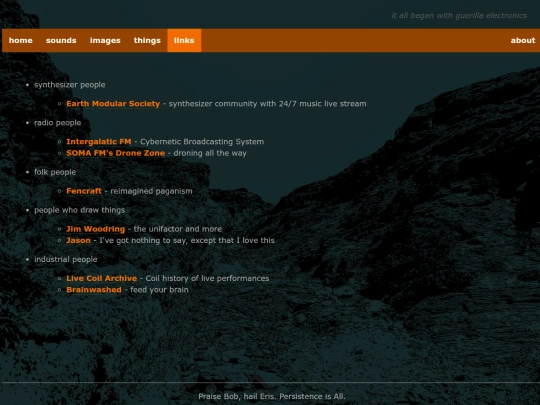 links screenshot