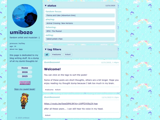blog/umibozoomi new blog screenshot