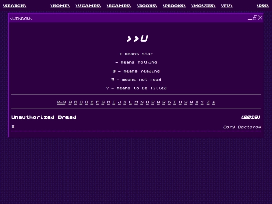 logging/books/u screenshot