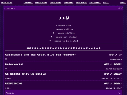 logging/vgames/w screenshot