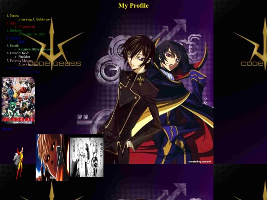 My profile screenshot