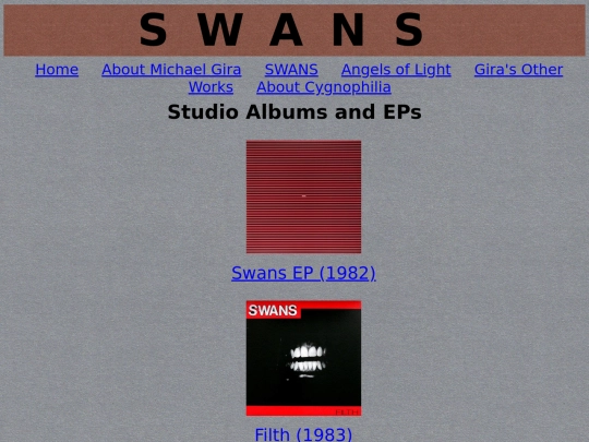 swans-main/swans-albums screenshot