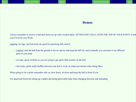 demos screenshot