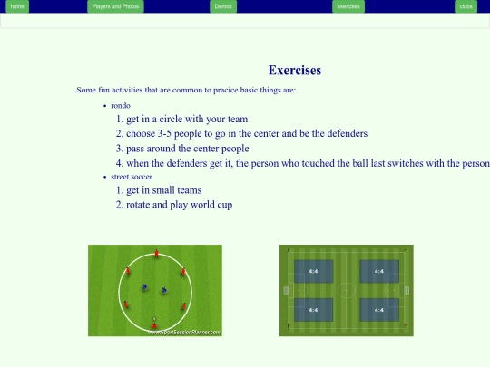 exercises screenshot