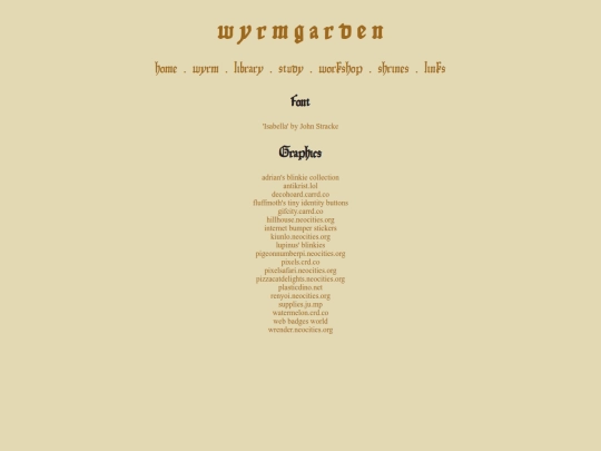 links screenshot