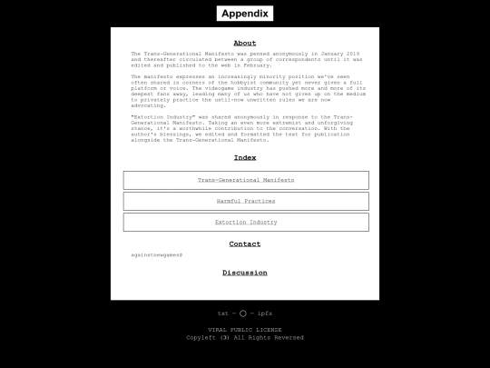 appendix screenshot