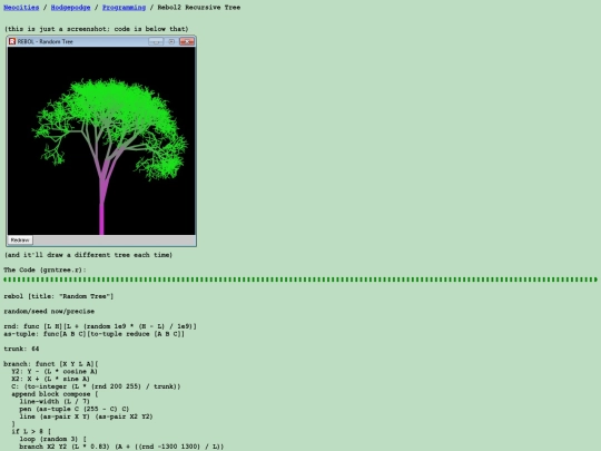 prog/rebtree screenshot